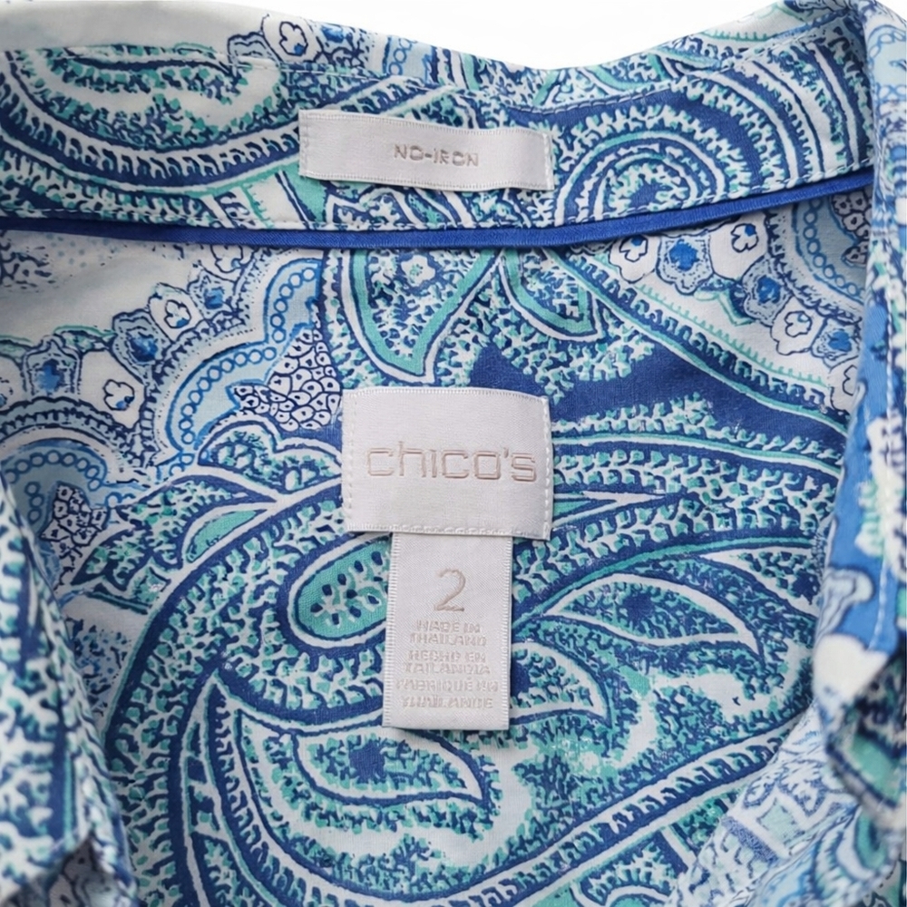 Women’s Chico’s No Iron Button-Up Shirt in Size 2 (Women's Size 12) - Picture 3 of 4